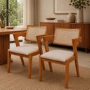 Ver imagem 1 de Kit 2 Cadeiras de Jantar Inglaterra Cinamomo