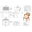 Ver imagem 3 de Kit 2 Cadeiras de Jantar Inglaterra Cinamomo