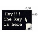 Ver imagem 1 de Capacho, a Chave Está Aqui, Hey!! The Key Is Here 60x40cm