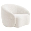 Ver imagem 6 de Kit Sofá 3 Lugares 200cm e Poltrona Orgânica Luxo Recepção Amore Bouclé Branco