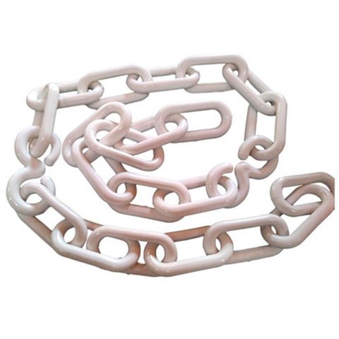 10 Mt Corrente Plástica Isolamento Calha Chuva Elo P Branco