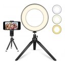 Ver imagem 3 de Right Light Ring 16 Cm Led + Tripé 16 Cm Youtuber Tic Toc