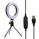 Ver imagem 1 de Right Light Ring 16 Cm Led + Tripé 16 Cm Youtuber Tic Toc