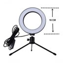 Ver imagem 2 de Right Light Ring 16 Cm Led + Tripé 16 Cm Youtuber Tic Toc