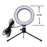 Right Light Ring 16 Cm Led + Tripé 16 Cm Youtuber Tic Toc - 2