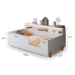 Cama Montessoriana Doçura Juvenil - Branca - 3