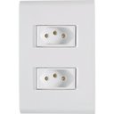 Ver imagem 1 de Conjunto 2 Tomadas 2p+t 10a-250v Liz Branco Tramontina Branco - 250v