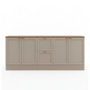 Ver imagem 2 de Kit de Cozinha Olívia 2 Balcões com Tampo Poliman Móveis