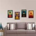 Ver imagem 2 de Kit 4 Quadros Decorativos Super Heróis