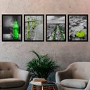 Ver imagem 2 de Kit 4 Quadros Decorativos Fotografias Verdes