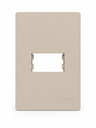 Ver imagem 1 de Placa + Suporte 4x2 1 Posto Infiniti Plus Duna Margirius Cor:Duna