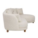 Ver imagem 6 de Sofá 05 Lugares 330cm Arizona com Chaise Esquerdo Bouclé Off White - Nexta Casa