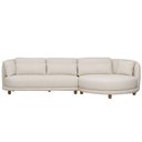 Ver imagem 3 de Sofá 05 Lugares 330cm Arizona com Chaise Esquerdo Bouclé Off White - Nexta Casa