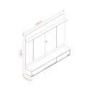 Ver imagem 4 de Painel para TV até 65 Polegadas 182cmx156cm Aura Marrom Cinamomo