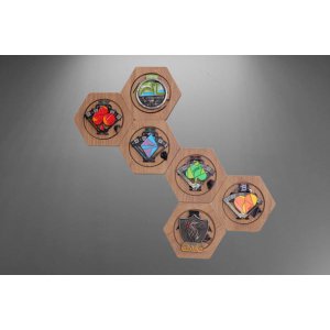 Porta Medalhas Sextavado - Kit com 6