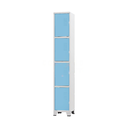 Ver imagem 1 de Armário Roupeiro De Aço Para Vestiário 4 Portas Locker Azul Claro