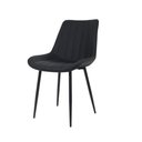 Ver imagem 1 de Cadeira de Jantar Sala Cozinha Taina Estofada Preto Design Anatômico Moderna e Confortável