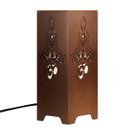 Ver imagem 1 de Abajur Zen Yoga Marrom 27x11cm - Vesper