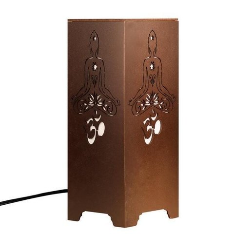 Abajur Zen Yoga Marrom 27x11cm - Vesper