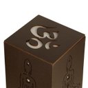 Ver imagem 3 de Abajur Zen Yoga Marrom 27x11cm - Vesper