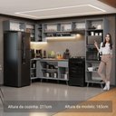 Ver imagem 6 de Armário de Cozinha Completa de Canto 465cm Cinza Nice Madesa 09