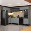 Ver imagem 1 de Armário de Cozinha Completa de Canto 465cm Cinza Nice Madesa 09