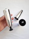 Ver imagem 4 de Kit 7 Pés para Cama Box ou Baú Juvene 12cm com Regulagem Cor:cromado