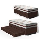 Ver imagem 1 de Cama Box com Colchão de Molas Ensacadas Anjos Classic + Auxiliar de Espuma Unique Solteiro 88cm