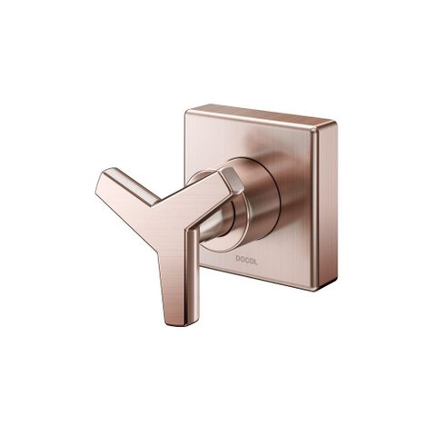 Acabamento para Registro Docol City 877569 para Base Deca 1-2", 3-4" e 1" Cobre Escovado