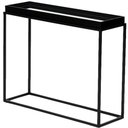 Ver imagem 3 de Mesa Lateral Loi Laca Preto com Espelho e Base Preta - 67795