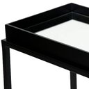 Ver imagem 5 de Mesa Lateral Loi Laca Preto com Espelho e Base Preta - 67795