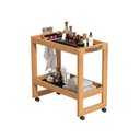 Ver imagem 4 de Carrinho Orfeu para Manicure ou Pedicure com Rodízios - Pérola