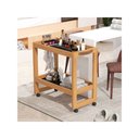 Ver imagem 2 de Carrinho Orfeu para Manicure ou Pedicure com Rodízios - Pérola