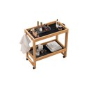 Ver imagem 3 de Carrinho Orfeu para Manicure ou Pedicure com Rodízios - Pérola