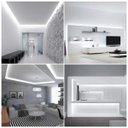 Ver imagem 3 de Fita Led 6500k 240 Leds 16w 5 Metros Kit 4 Unidades Quarto Sala Gesso Sanca Teto Rebaixado Decoraçao