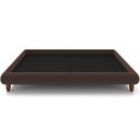 Ver imagem 4 de Cama Casal Queen Base Box Pés de Madeira 176cm Otto P05 Veludo Marrom - Lyam Decor