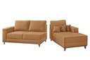 Ver imagem 6 de Sofá Cronos 03 Metros Chaise Lado Direito Meu Sofá Online B020 Veludo Terra