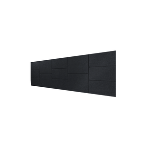 Cabeceira Estofada Casal 13 Blocos Não É Segredo Suede Animale Preto 140x60