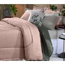 Ver imagem 2 de Edredom Dupla Face de Plush Queen 235x260cm - Rosa Tule