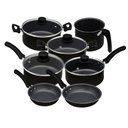 Ver imagem 1 de Conjunto de Panelas Antiaderente Eirilar Copacabana Preto 7 Peças