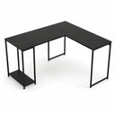 Ver imagem 2 de Escrivaninha em L Mesa L Moderno Preto Klm Store