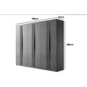Ver imagem 5 de Guarda Roupa Casal 6 Portas e 2 Gavetas Grécia Naturale - Rufato