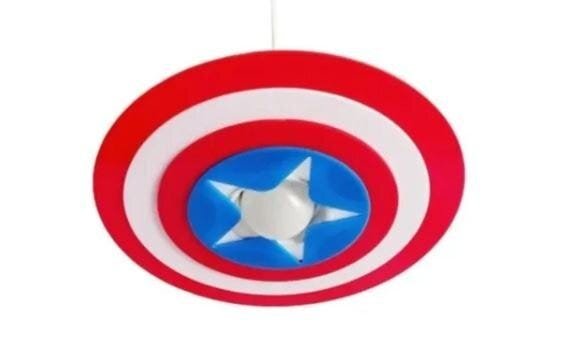 Luminária Pendente Capitão América Heroi Estrela Menino - 2