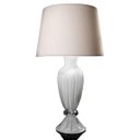 Ver imagem 1 de Abajur em Cristal Murano Branco 60cm São Marcos 110V