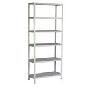 Ver imagem 1 de Estante de Aço com 06 Bandejas 30 cm (22/18) – 1,98×0,92×0,30m – AMAPA – 11103