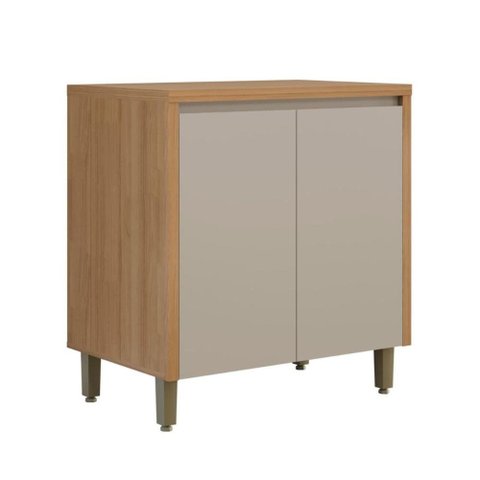Balcão 80cm Allure Linea Brasil Jequitiba/Gris Fosco