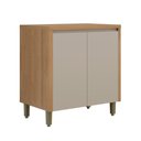 Ver imagem 1 de Balcão 80cm Allure Linea Brasil Jequitiba/Gris Fosco