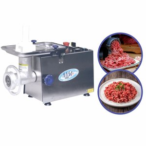 Picador de Carne Profissional Elétrico Bocal 10 Inox Gural