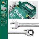 Ver imagem 5 de Jogo de Chave Combinada Catraca 8 a 24mm 16 Peças St08034l Sata