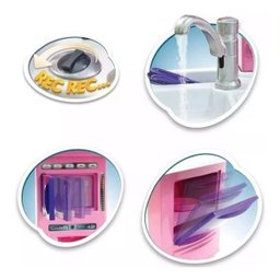 Cozinha Infantil Menina Completa Pia Fogão Forno Sai Água - 4